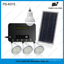 Solar Power System with 4 LED Bulbs